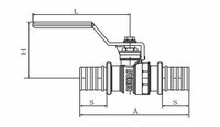 Шаровой кран с присоединением на надвижной гильзе SDR 7,4